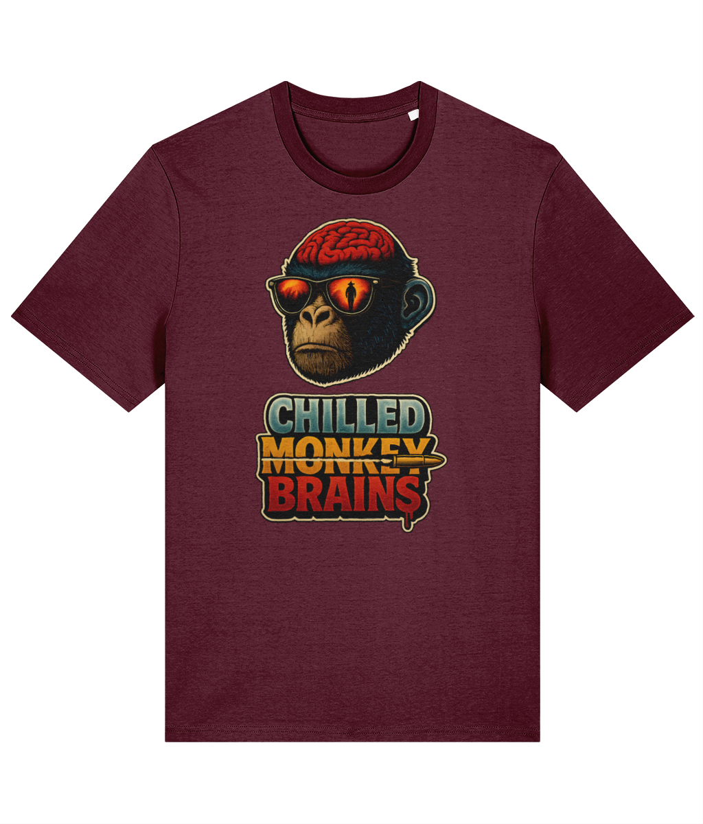 Chilled Monkey Brains Classic T-Shirt — Deep Plum, Inkthreadable front product preview
