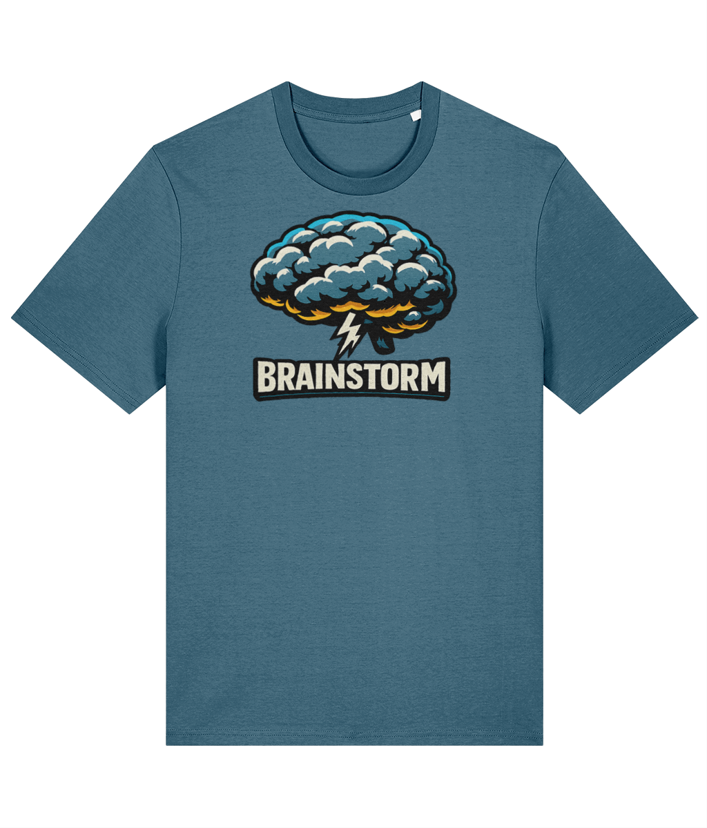 Brainstorm on a Stargazer Stanley/Stella Creator 2.0 Classic T-shirt, front print view