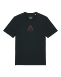 Hazard — Black; locked 100 × 84.27 mm front print, high-centre placement.