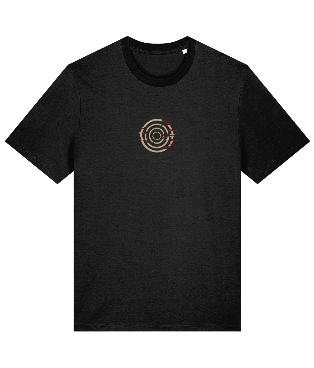 Bad Signal T-Shirt | Classic Fit in Black, supplier front render at locked print size and high-centre placement.