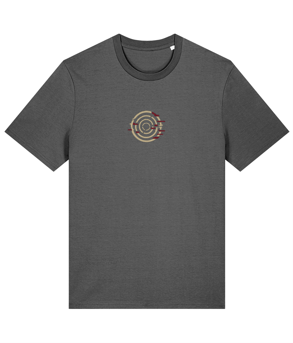 Bad Signal T-Shirt | Classic Fit in Anthracite, supplier front render at locked print size and high-centre placement.
