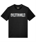Overthinker T-Shirt | Classic Fit, front view with illustrative printed inside-neck label
