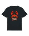 Peak Side Walker T-Shirt | Classic Fit — Black — front print on Stanley/Stella Creator 2.0