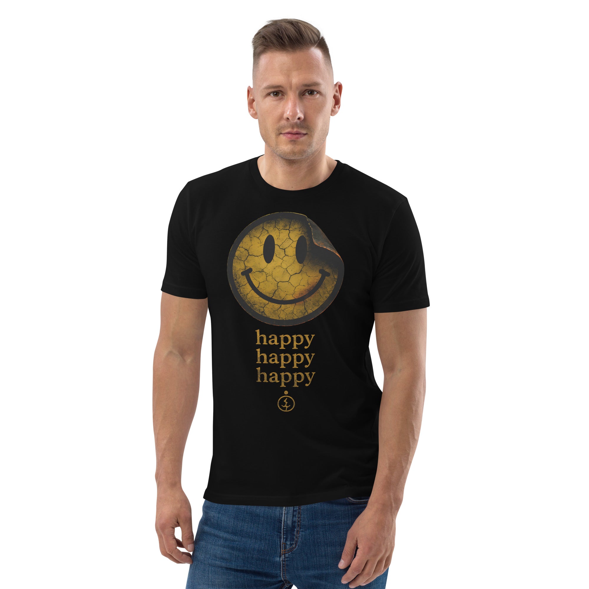 happy happy happy - Unisex organic cotton t-shirt