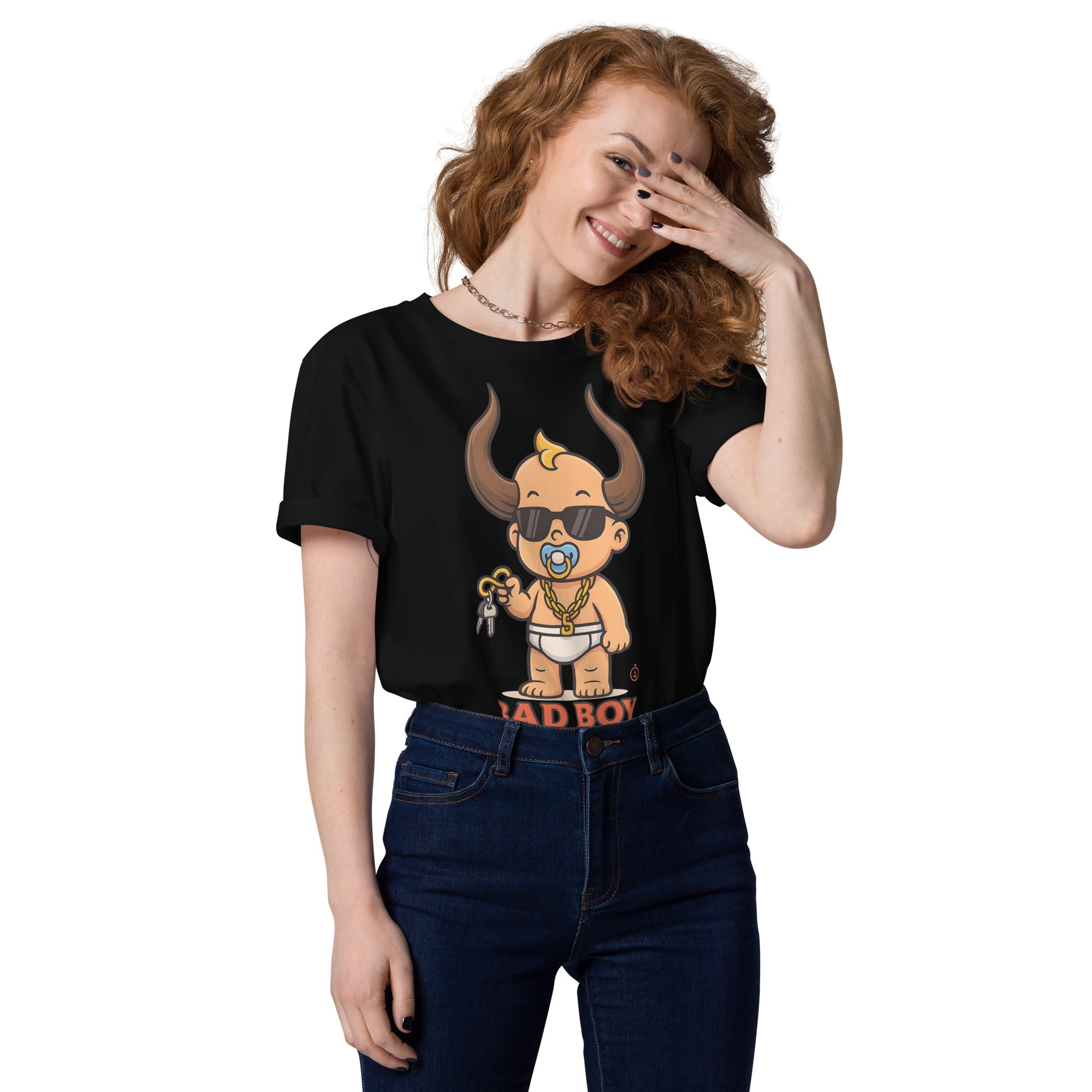 bad boy horns - Unisex organic cotton t-shirt